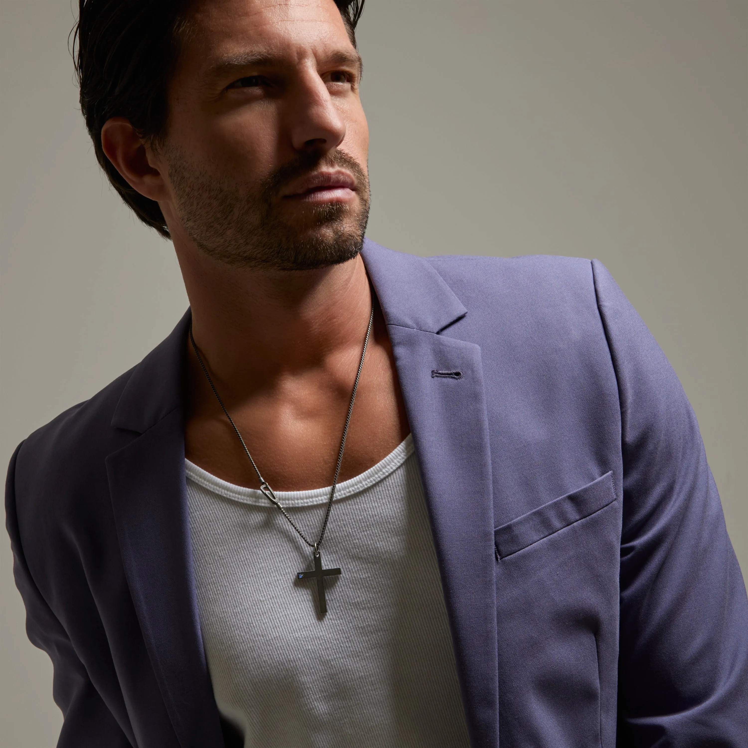 THE CROSS Latin Pendant with Stone sold by Marco Dal Maso product image thumbnail 4