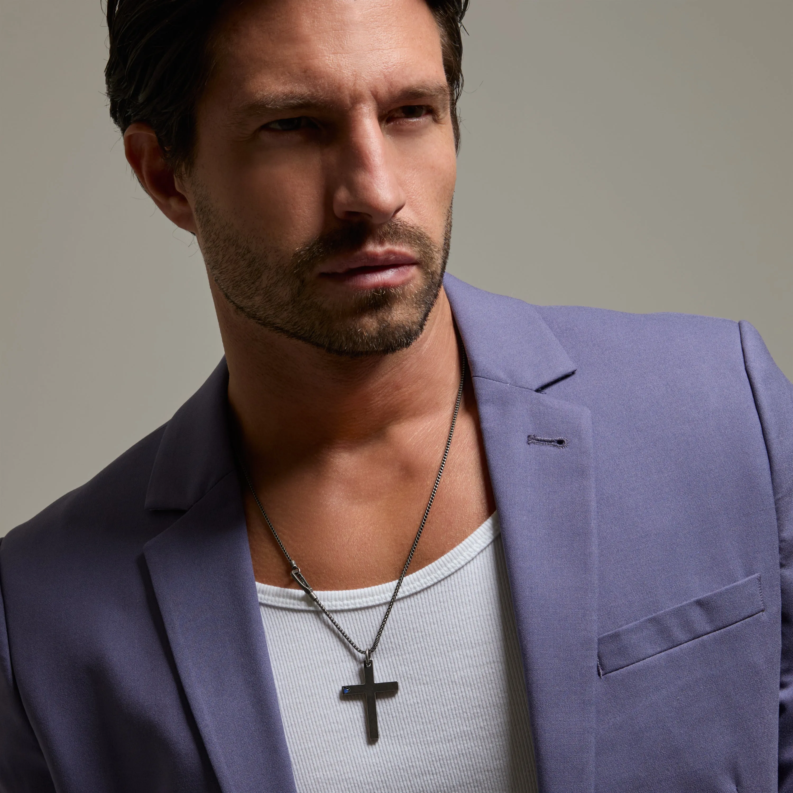 THE CROSS Latin Pendant with Stone sold by Marco Dal Maso product image thumbnail 2