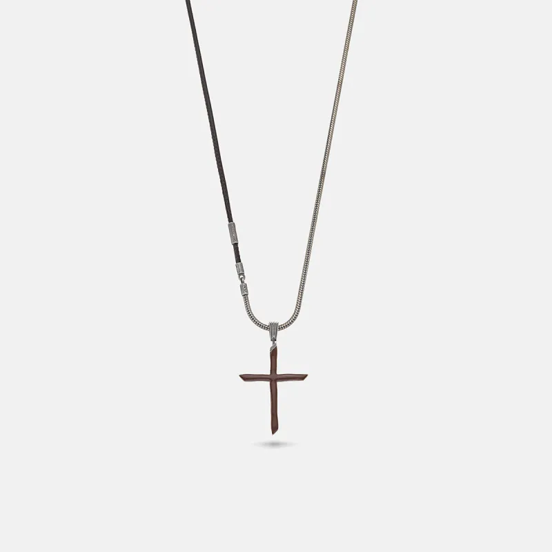 THE CROSS Enamel Chain Pendant sold by Marco Dal Maso