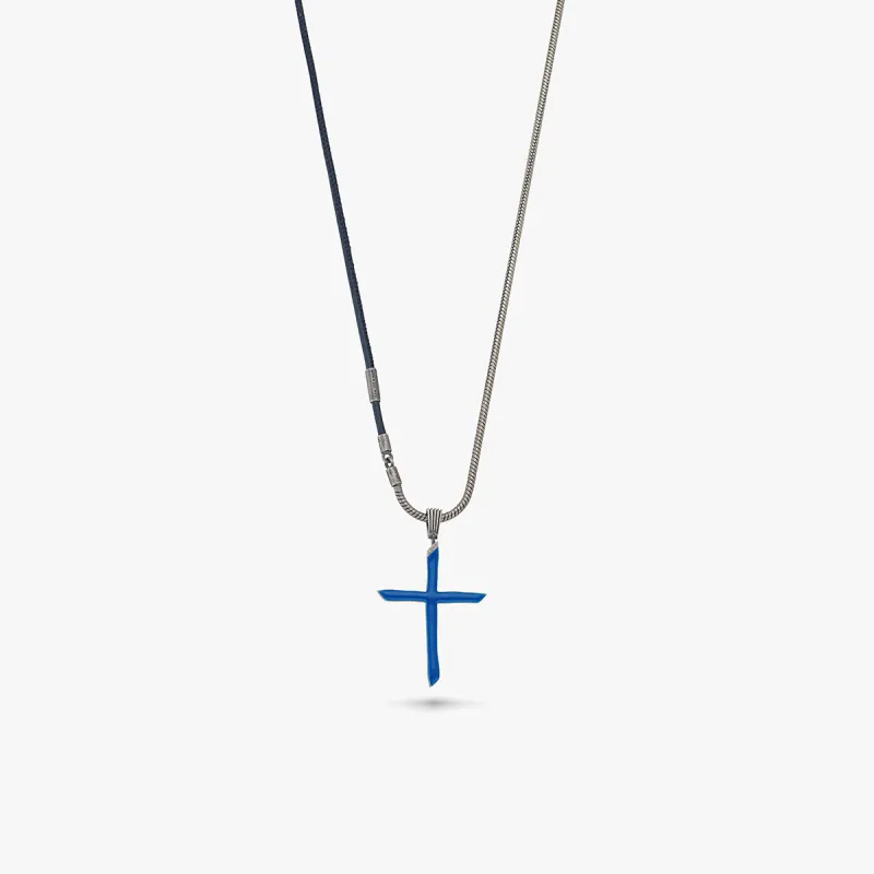 THE CROSS Enamel Chain Pendant sold by Marco Dal Maso