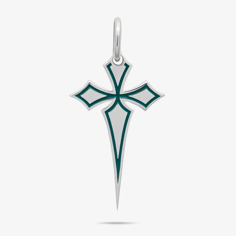 THE CROSS Gothic Amulet with Enamel sold by Marco Dal Maso