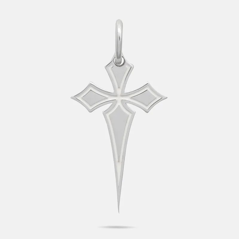 THE CROSS Gothic Amulet with Enamel made by Marco Dal Maso