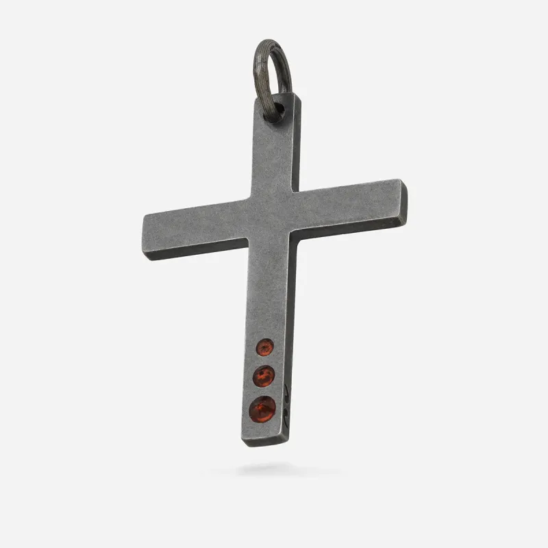 THE CROSS Latin Amulet with Gemstone sold by Marco Dal Maso