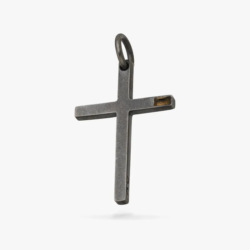 THE CROSS Latin Amulet with Side Gemstone sold by Marco Dal Maso