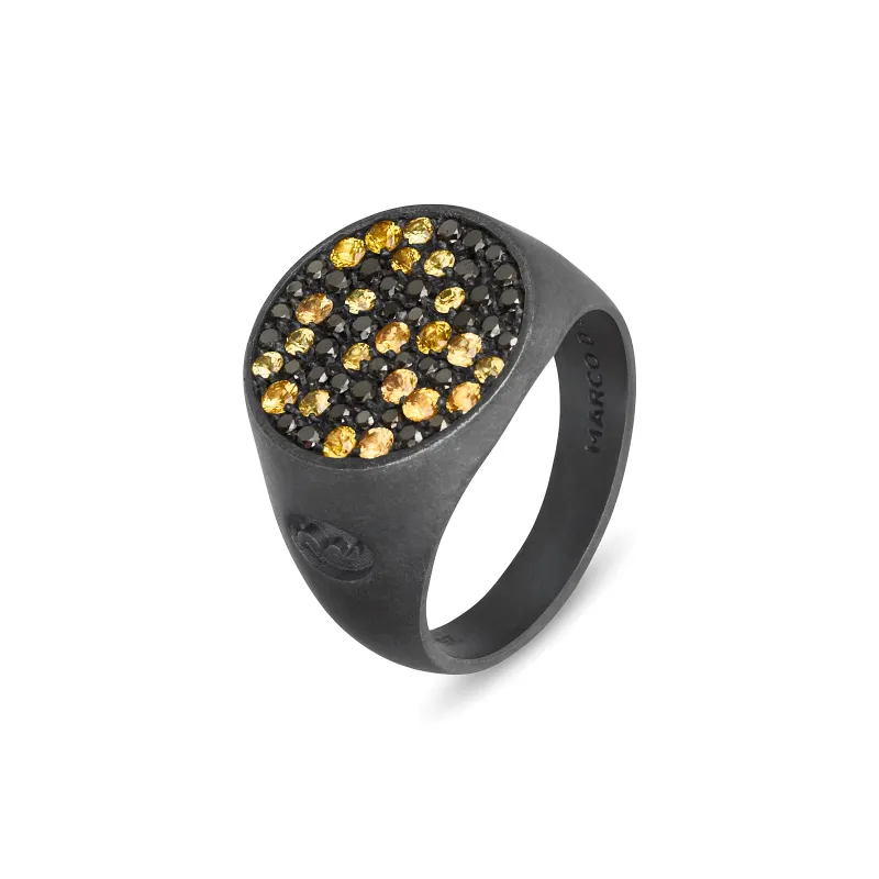 MONETA Pave Signet Ring sold by Marco Dal Maso