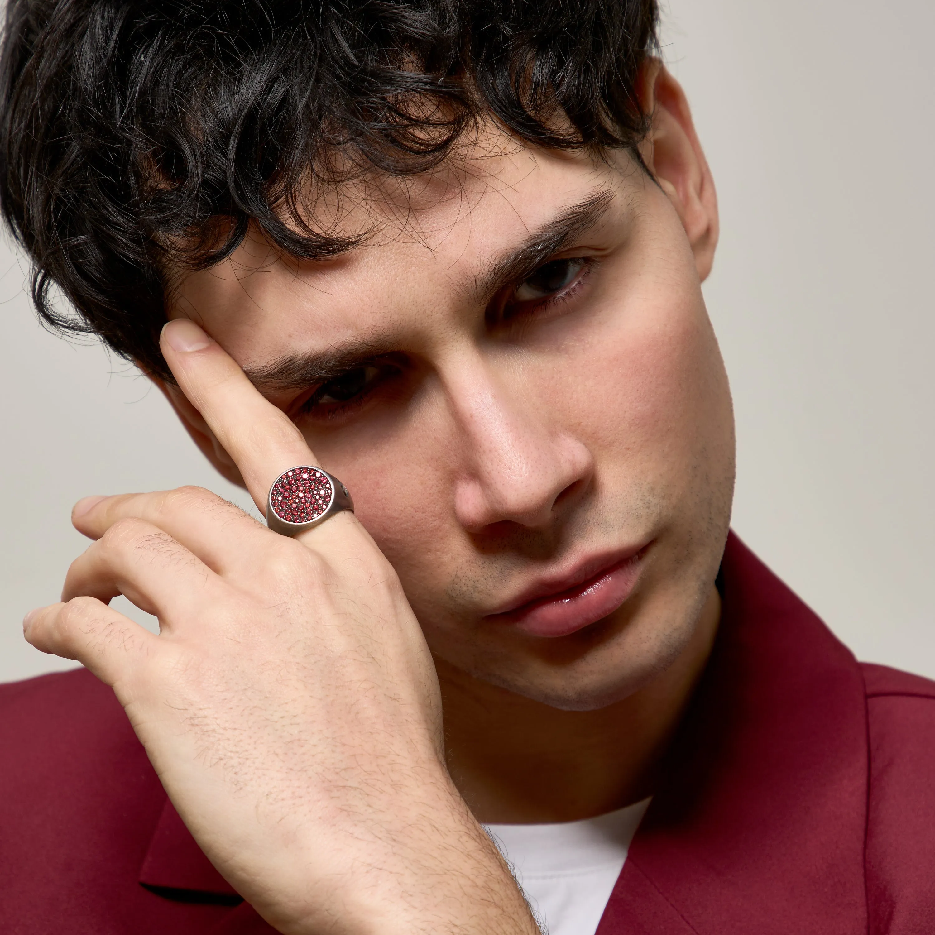 MONETA Pave Signet Ring sold by Marco Dal Maso product image thumbnail 2