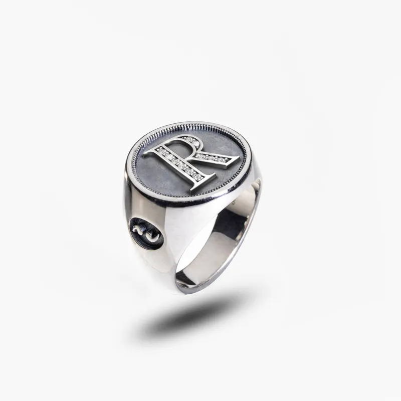 MONETA Initial Signet Ring sold by Marco Dal Maso