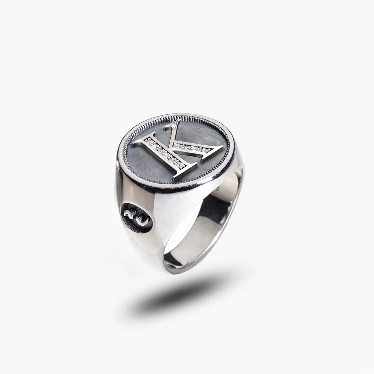 MONETA Initial Signet Ring sold by Marco Dal Maso