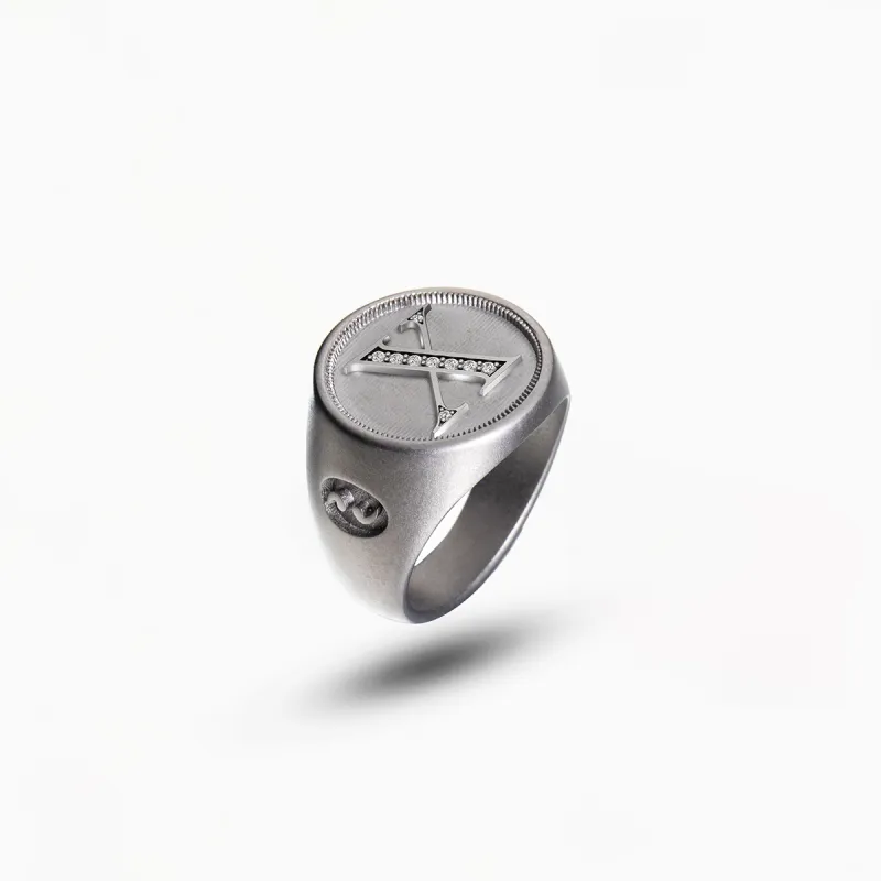 MONETA Initial Signet Ring sold by Marco Dal Maso