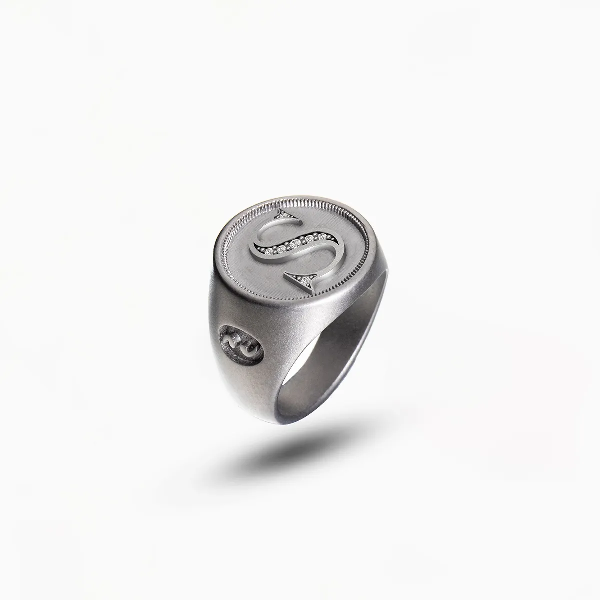 MONETA Initial Signet Ring sold by Marco Dal Maso