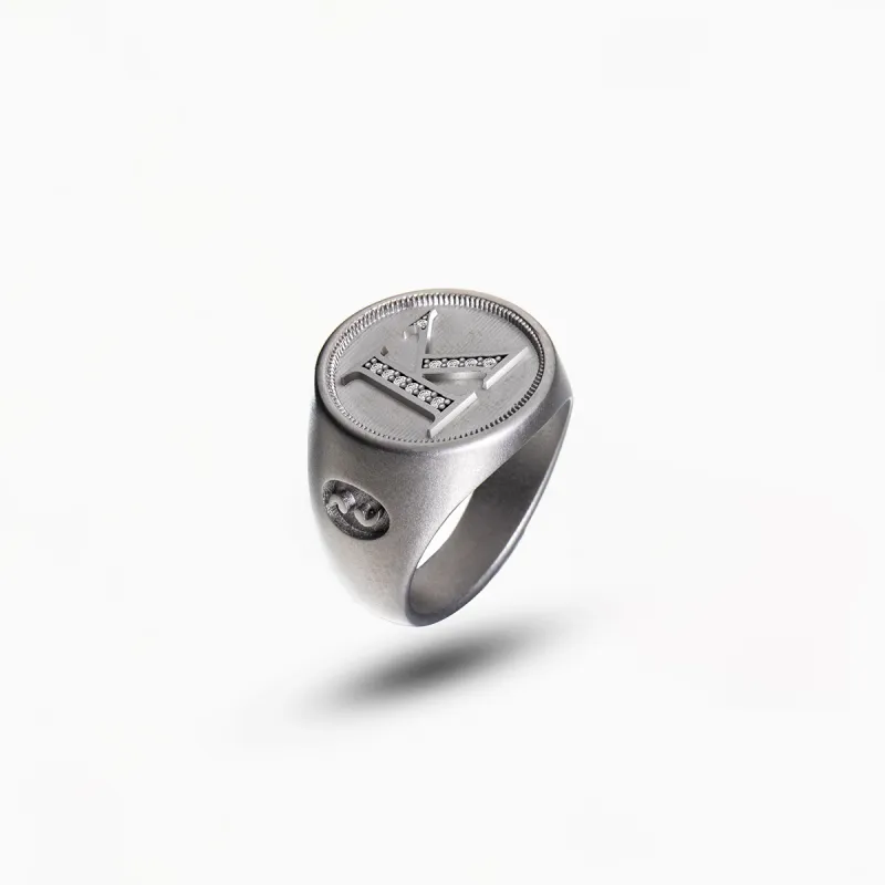 MONETA Initial Signet Ring sold by Marco Dal Maso