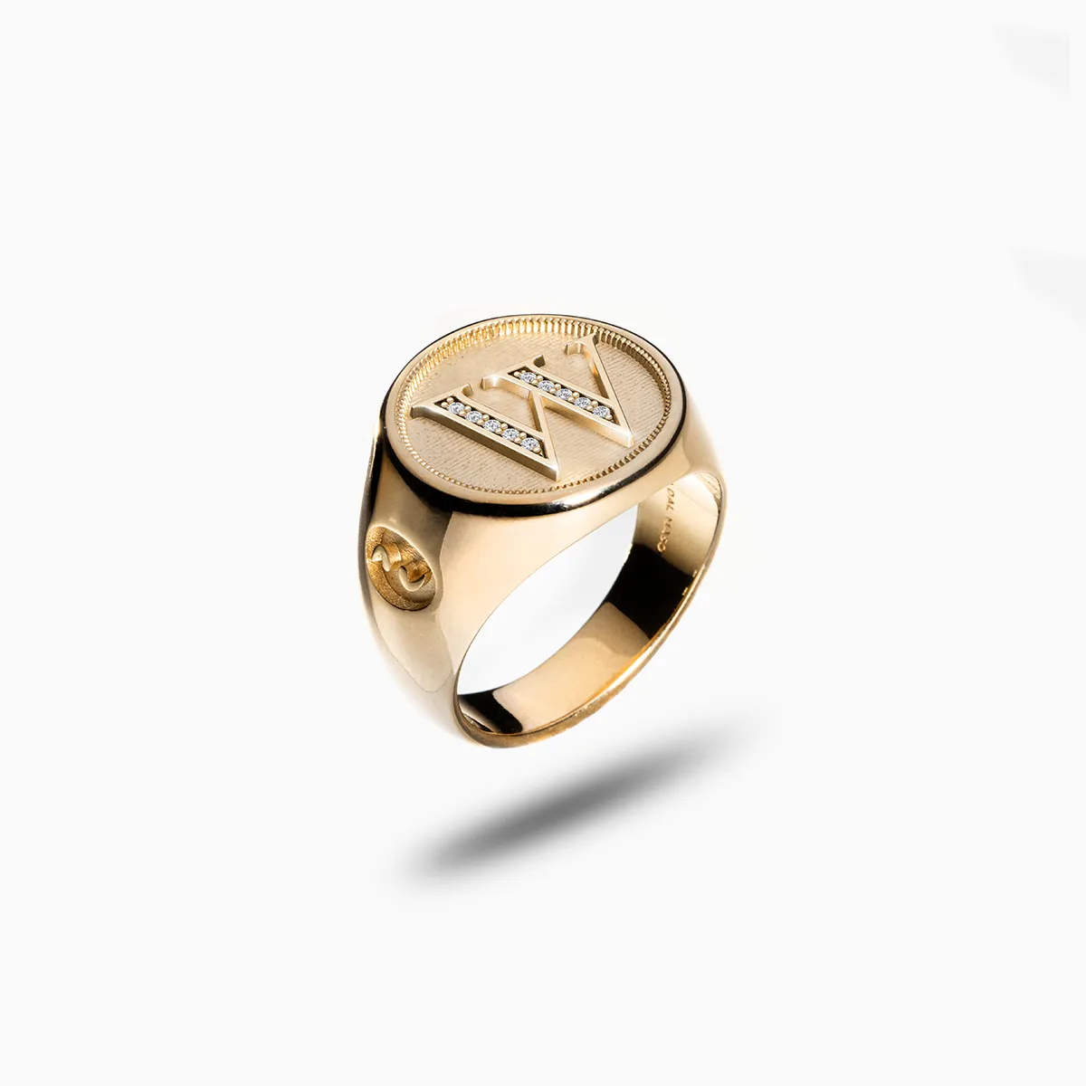 MONETA Initial Signet Ring sold by Marco Dal Maso