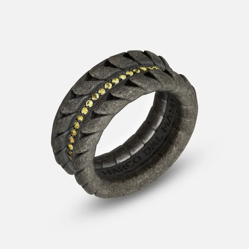 IRON SNAKE Pave Ring sold by Marco Dal Maso