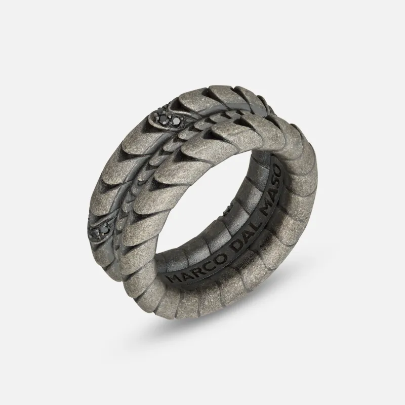 IRON SNAKE Pave Ring sold by Marco Dal Maso