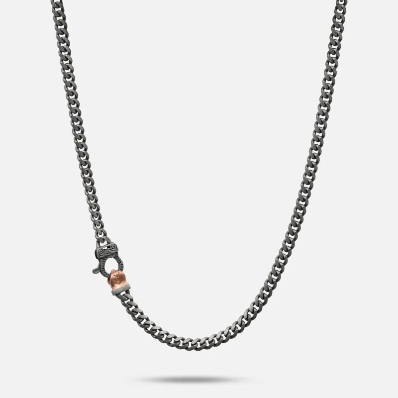 FLAMING TONGUE Cuban Edge Necklace sold by Marco Dal Maso