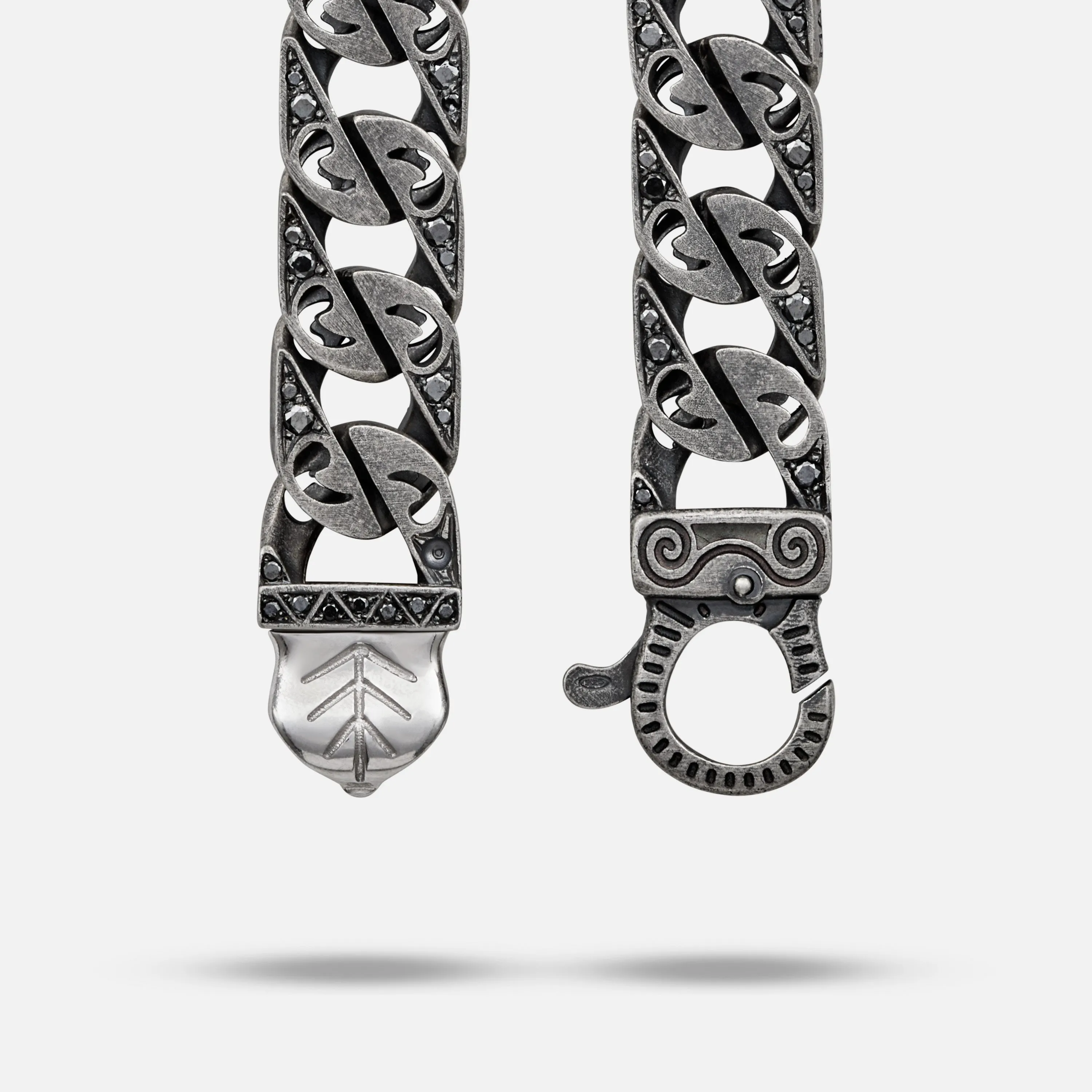 FLAMING TONGUE 9MM Necklace with Pave Diamonds sold by Marco Dal Maso product image thumbnail 4