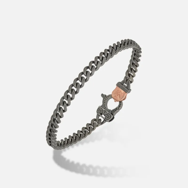 FLAMING TONGUE Cuban Edge Bracelet made by Marco Dal Maso