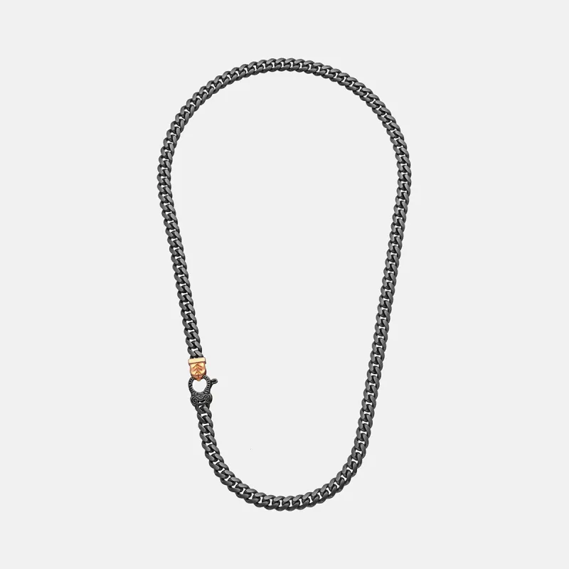 FLAMING TONGUE Cuban Link Necklace sold by Marco Dal Maso