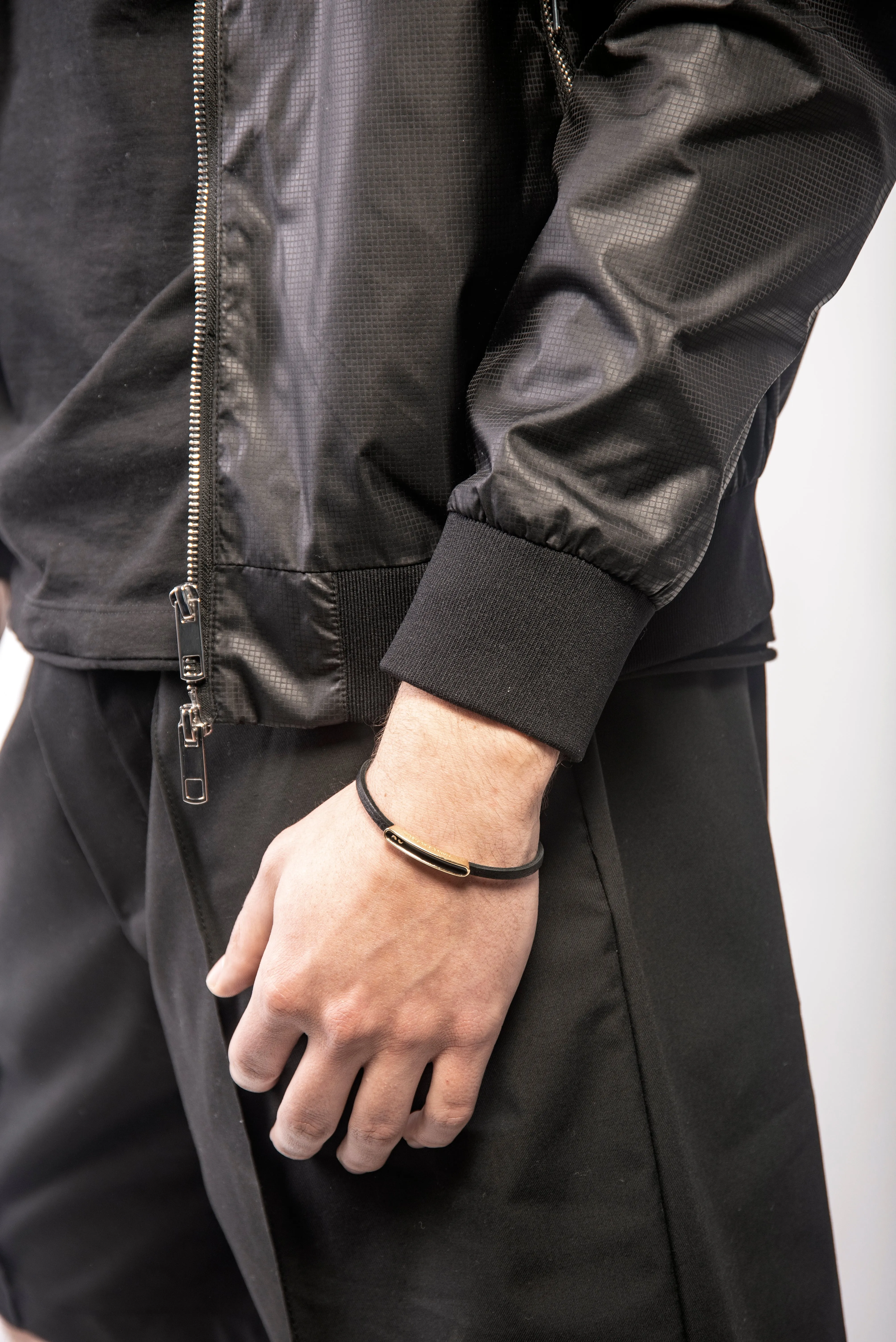 FRAME Enamel ID Leather Bracelet sold by Marco Dal Maso product image thumbnail 2