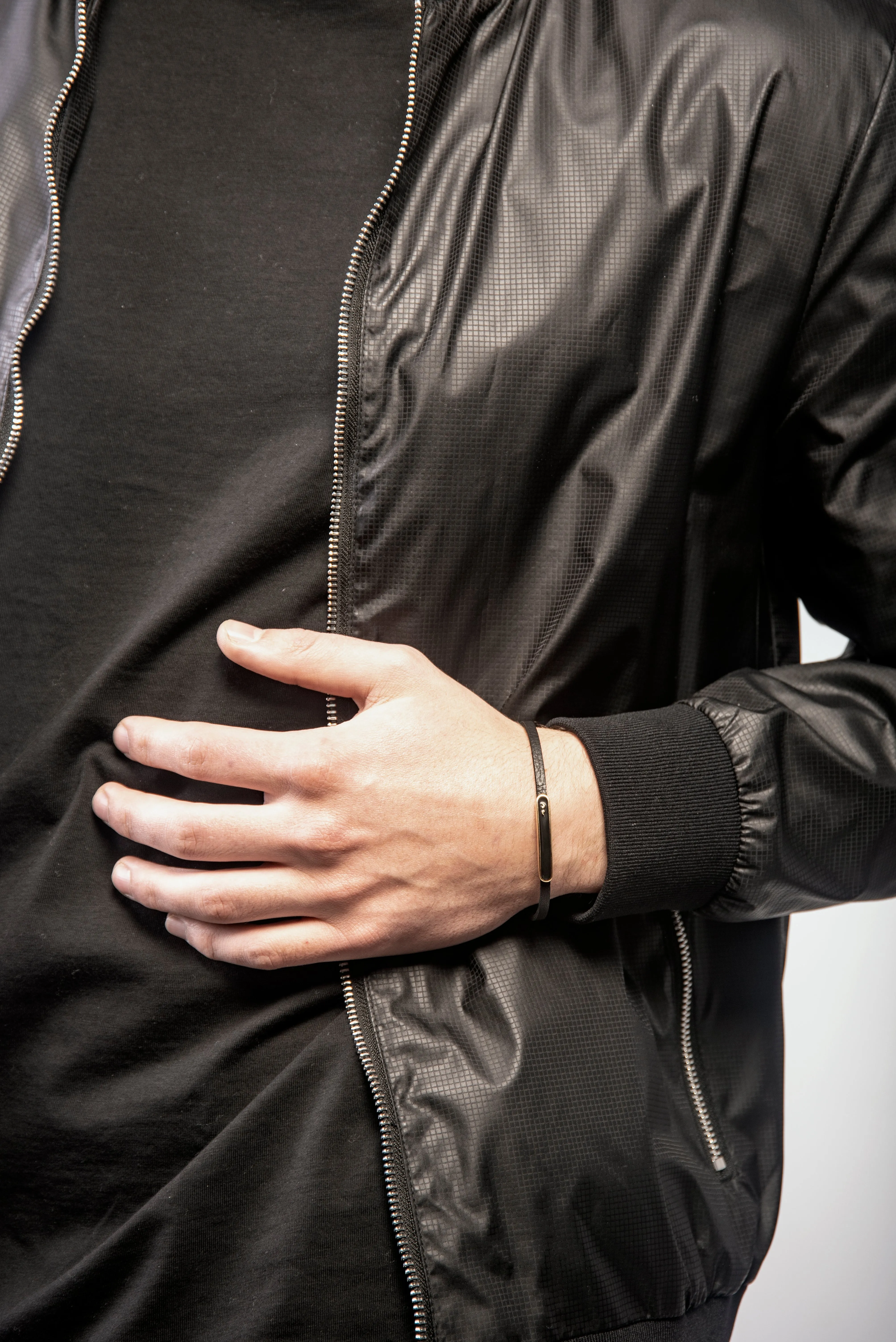 FRAME Enamel ID Leather Bracelet sold by Marco Dal Maso product image thumbnail 3