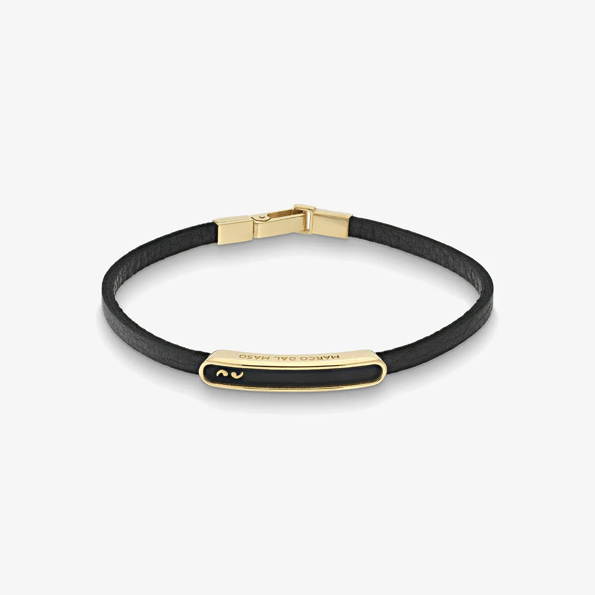 FRAME Enamel ID Leather Bracelet sold by Marco Dal Maso