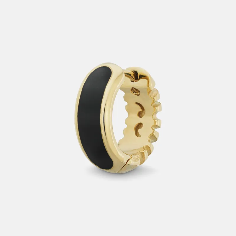 FRAME Enamel Hoop Earring made by Marco Dal Maso