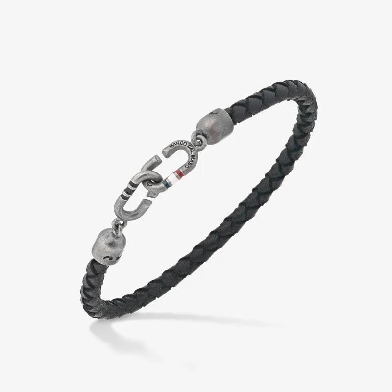 LINK Single Enamel and Leather Bracelet sold by Marco Dal Maso