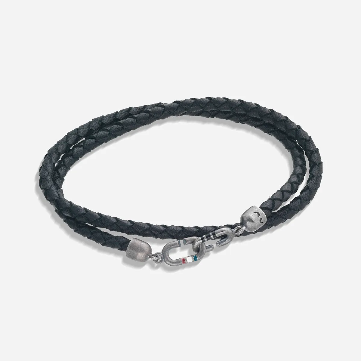 LINK Double Wrap Enamel and Leather Bracelet sold by Marco Dal Maso product image thumbnail 3
