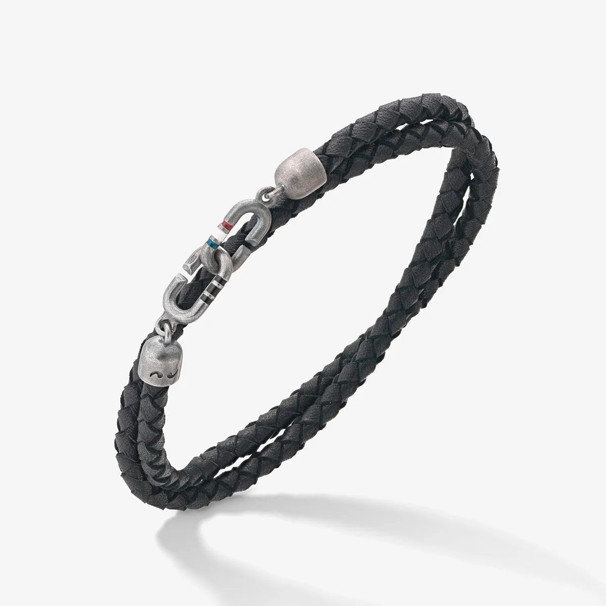 LINK Double Wrap Enamel and Leather Bracelet sold by Marco Dal Maso