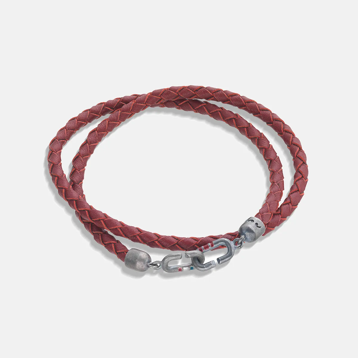 LINK Double Wrap Enamel and Leather Bracelet sold by Marco Dal Maso product image thumbnail 3