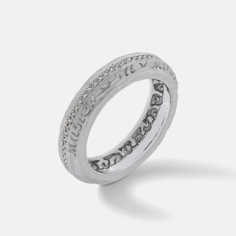 THE OTHER HALF NARROW GEMSTONE BAND made by Marco Dal Maso