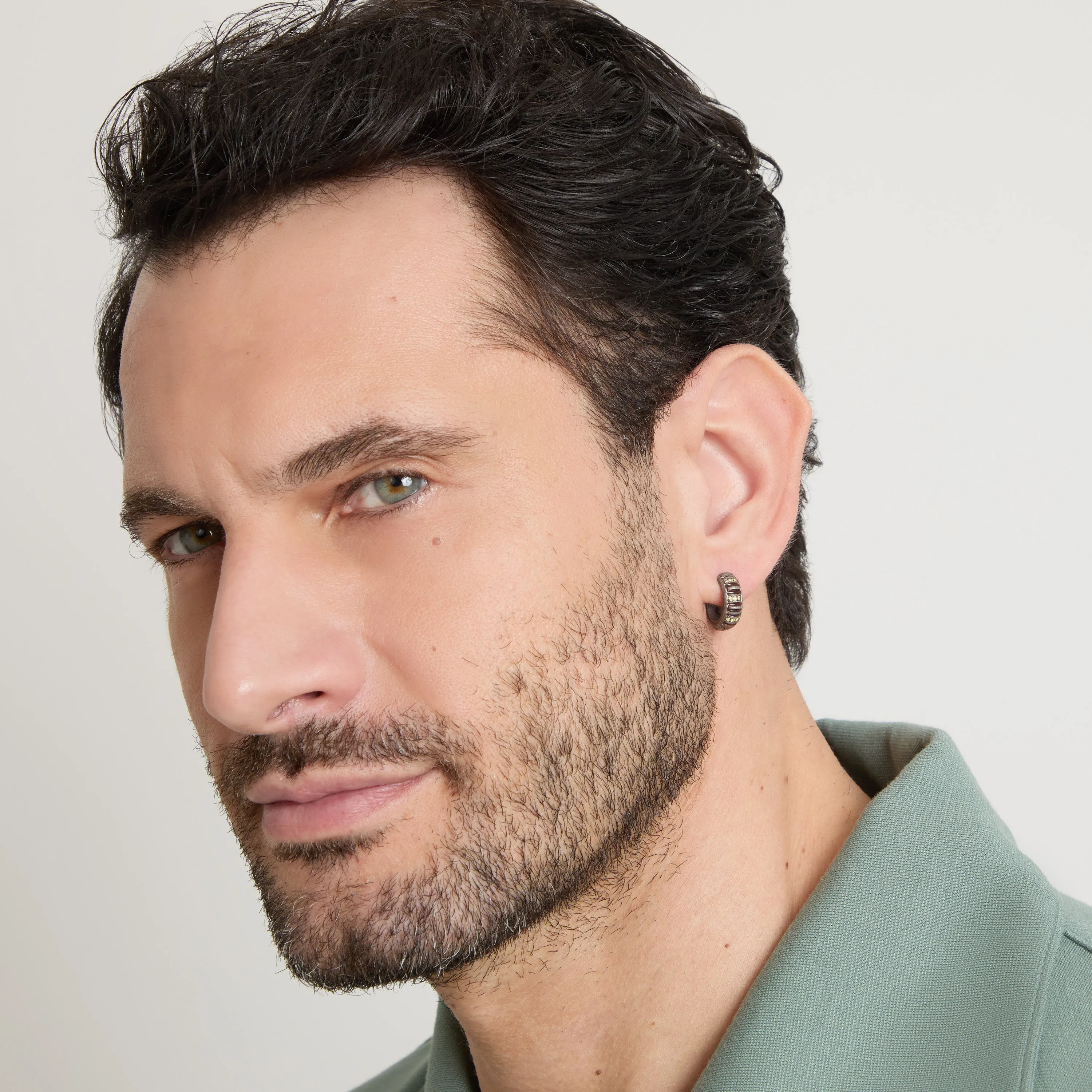 ACIES MINI PAVE HOOP EARRING sold by Marco Dal Maso product image thumbnail 2