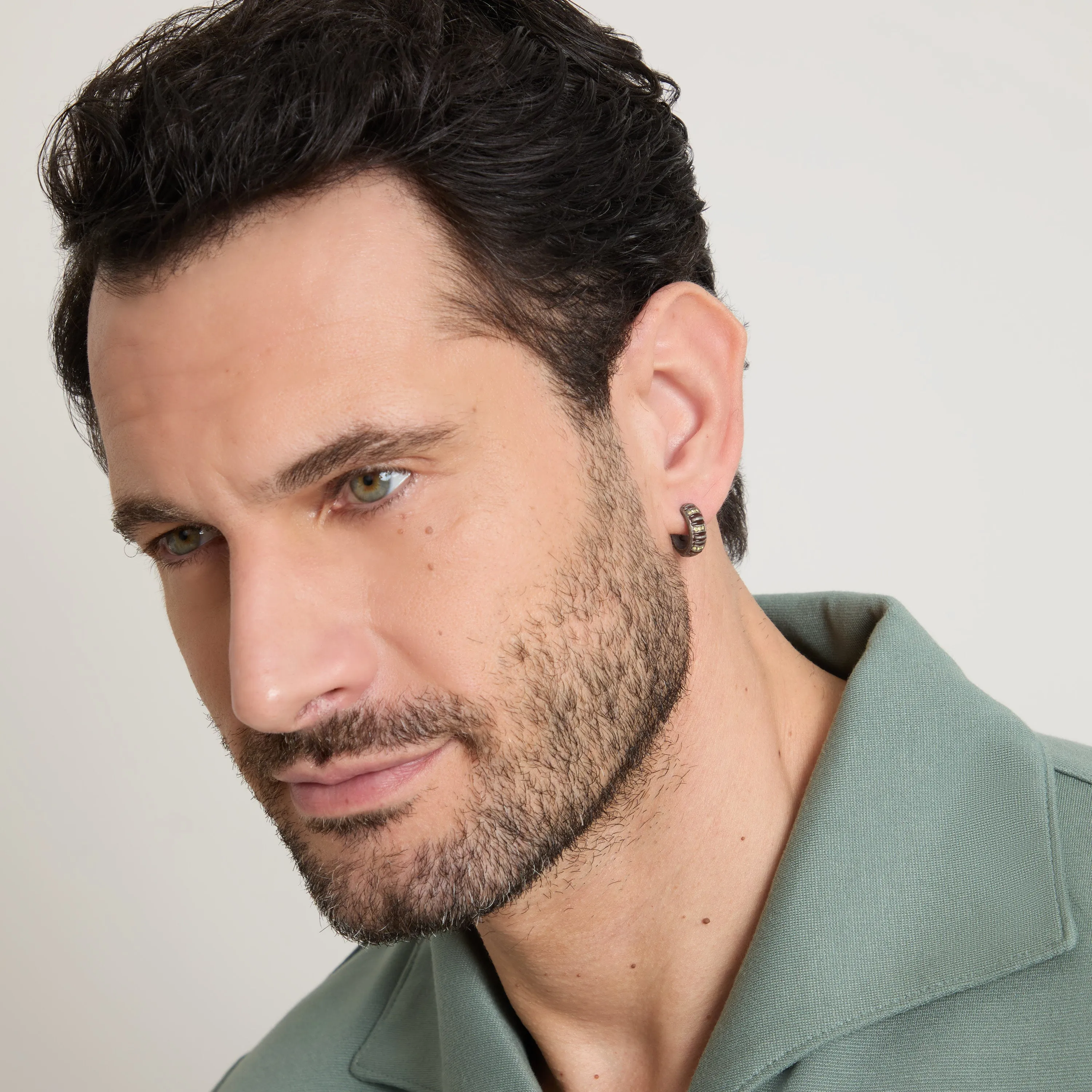 ACIES MINI PAVE HOOP EARRING sold by Marco Dal Maso product image thumbnail 3