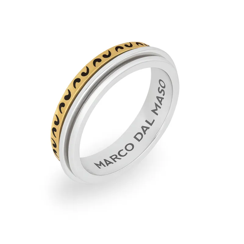 ACIES SLIM MIXED METAL RING sold by Marco Dal Maso
