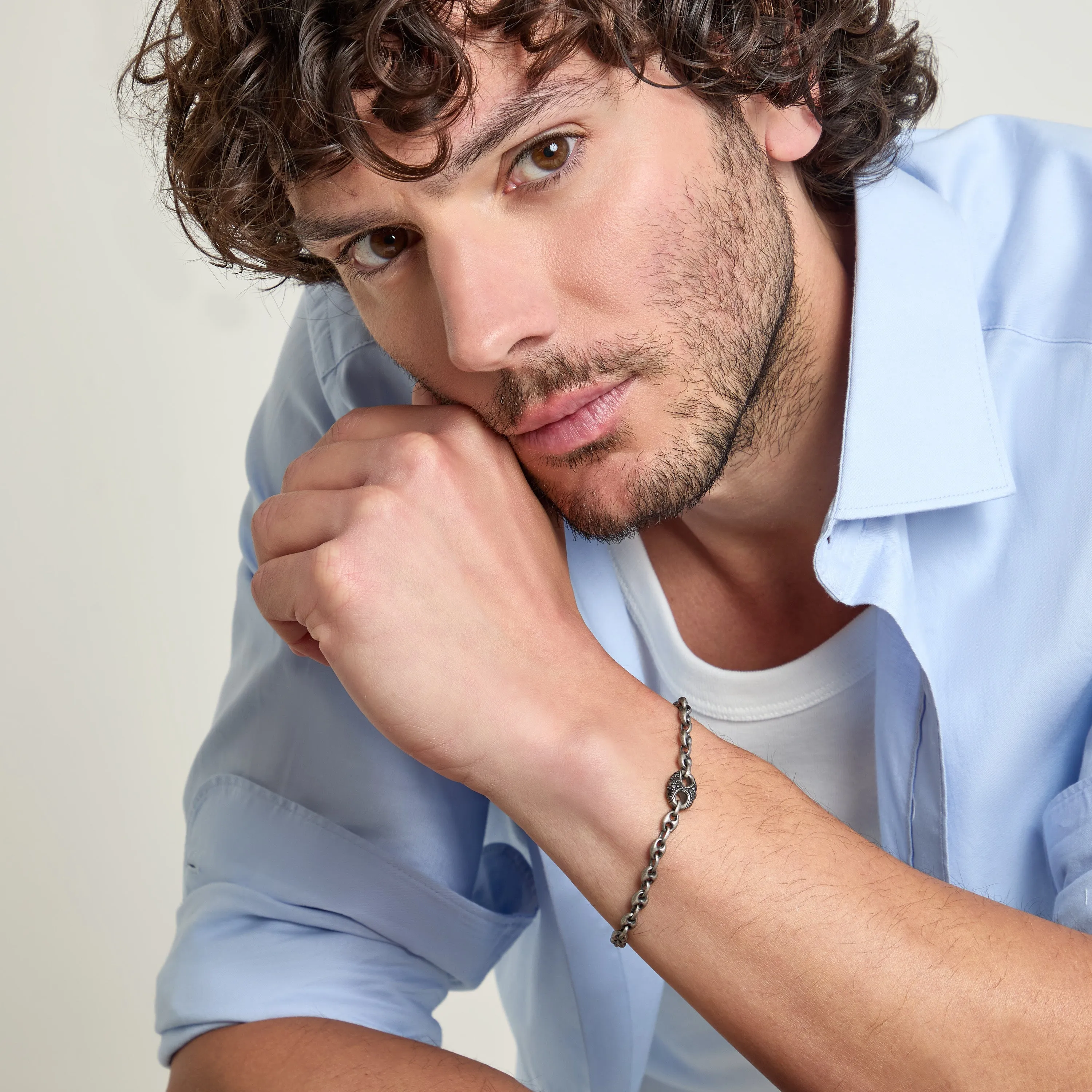 ULYSSES SINGLE GEMSTONE LINK CHAIN sold by Marco Dal Maso product image thumbnail 2