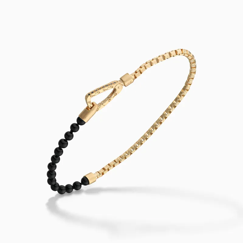ULYSSES MINI BEAD BRACELET WITH DIAMOND CLASP sold by Marco Dal Maso