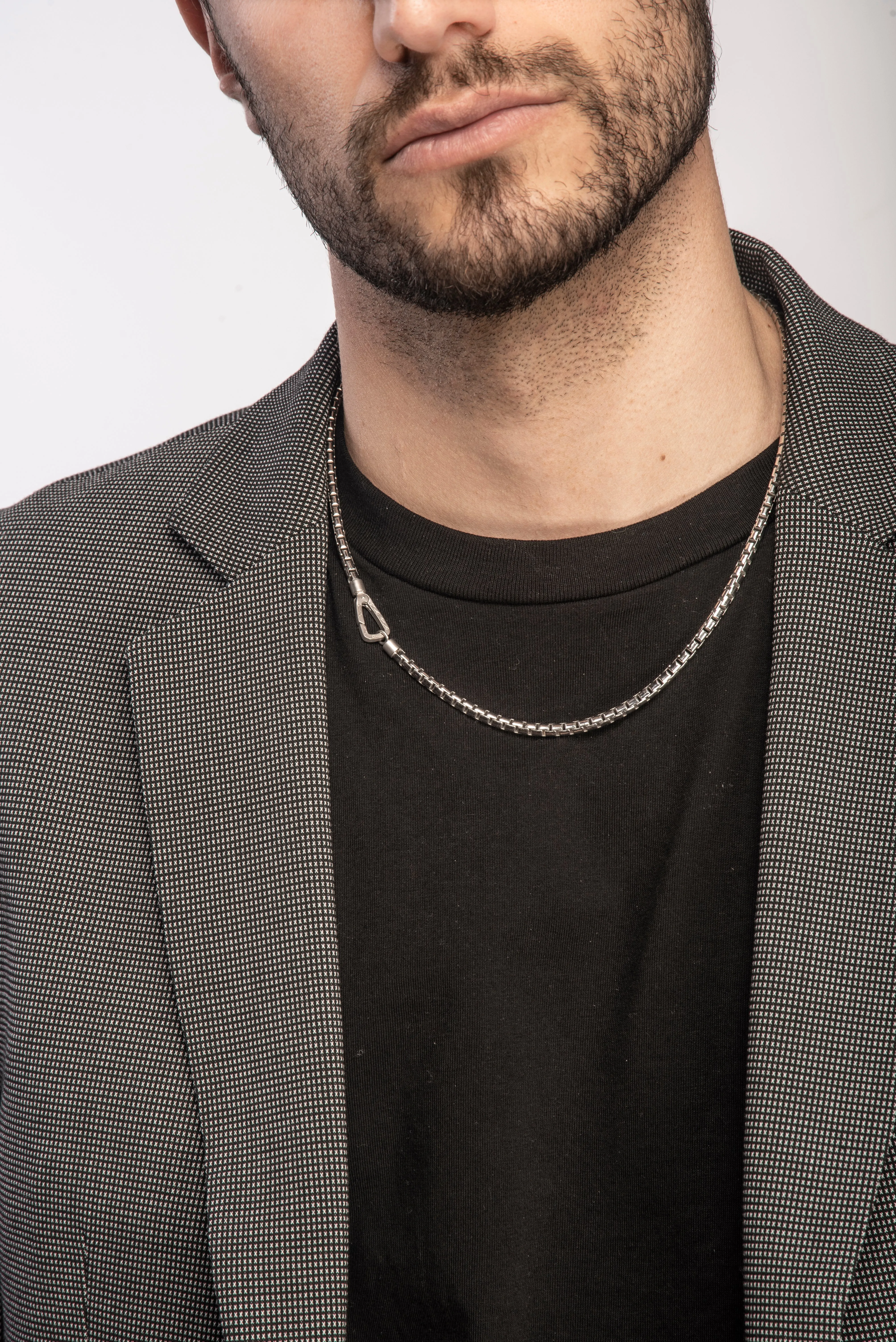 ULYSSES CARVED TUBULAR CHAIN NECKLACE sold by Marco Dal Maso product image thumbnail 2