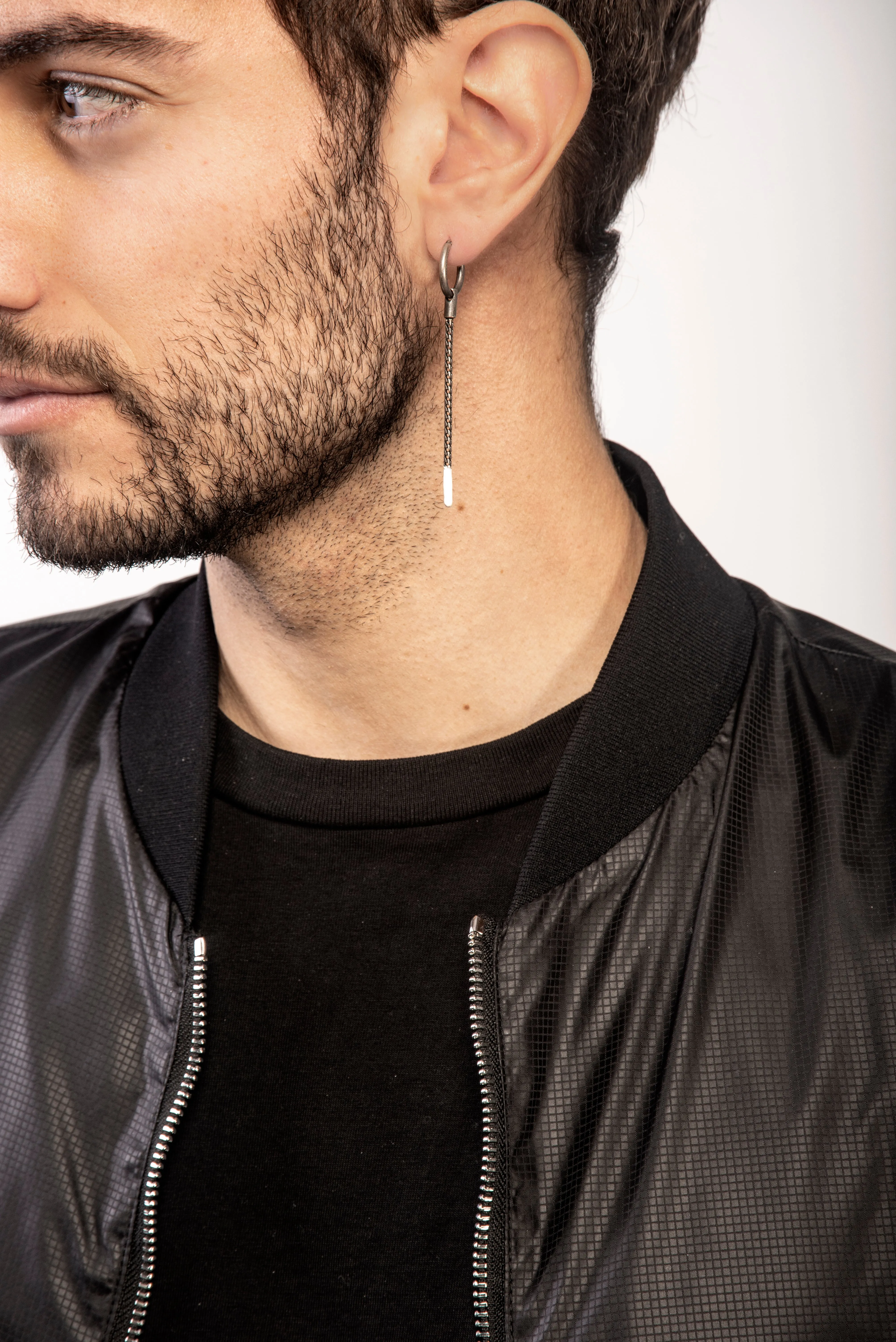 ULYSSES LONG DIPPED ENAMEL EARRING sold by Marco Dal Maso product image thumbnail 2