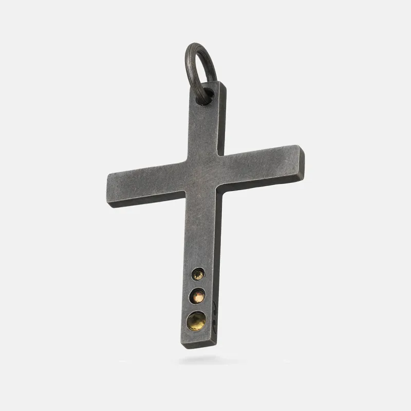 Latin Cross Amulet with Gemstone Crescendo sold by Marco Dal Maso