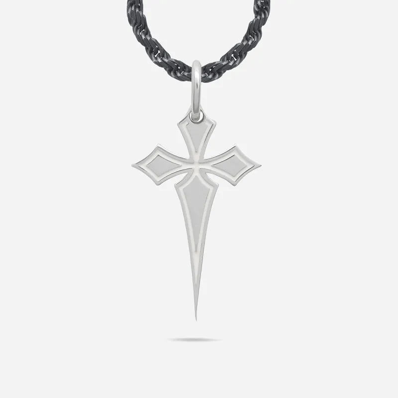 Oxidized Gothic Pendant Cross sold by Marco Dal Maso