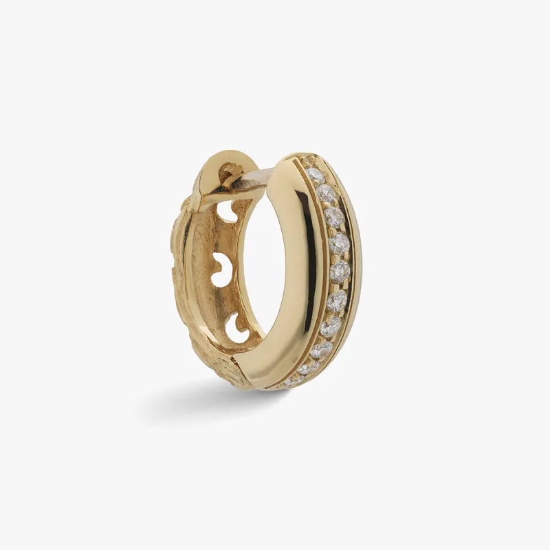 WARRIOR POLISHED HOOP EARRING sold by Marco Dal Maso