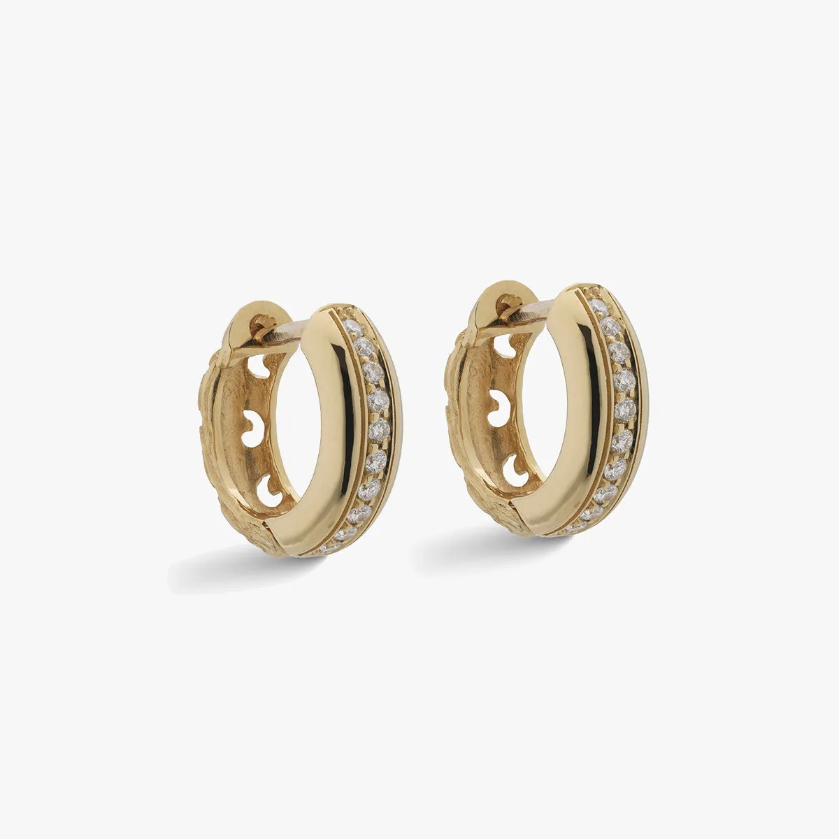 WARRIOR POLISHED HOOP EARRING sold by Marco Dal Maso product image thumbnail 2