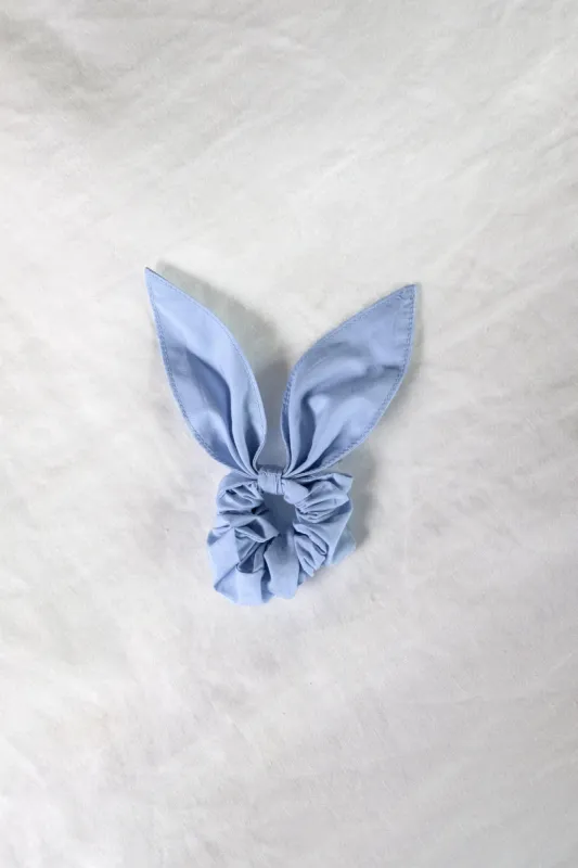 Boyish Frida Scrunchie | Light Blue Denim sold by Boyish