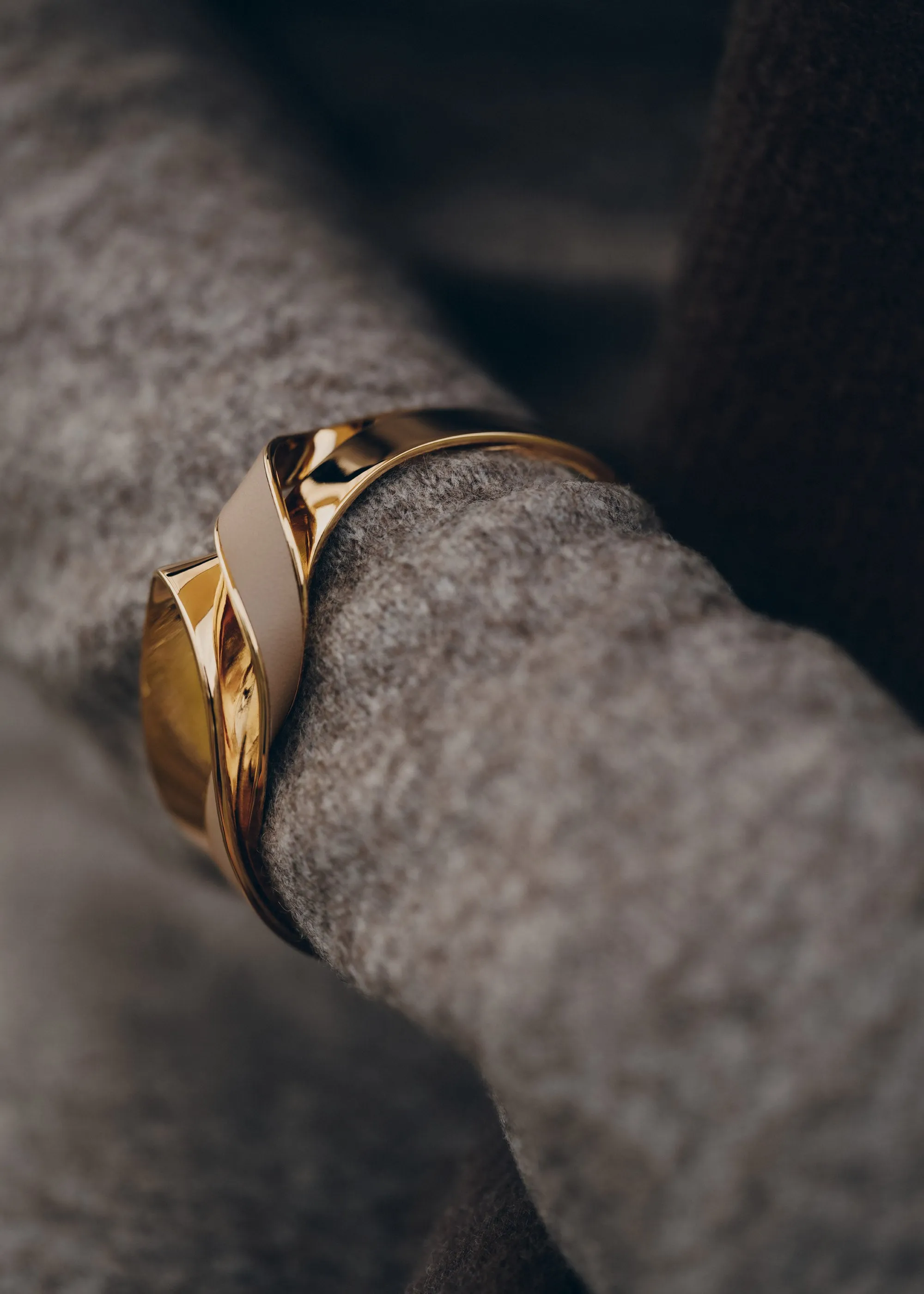 Éole Cuff - Taupe Leather sold by Polene product image thumbnail 3