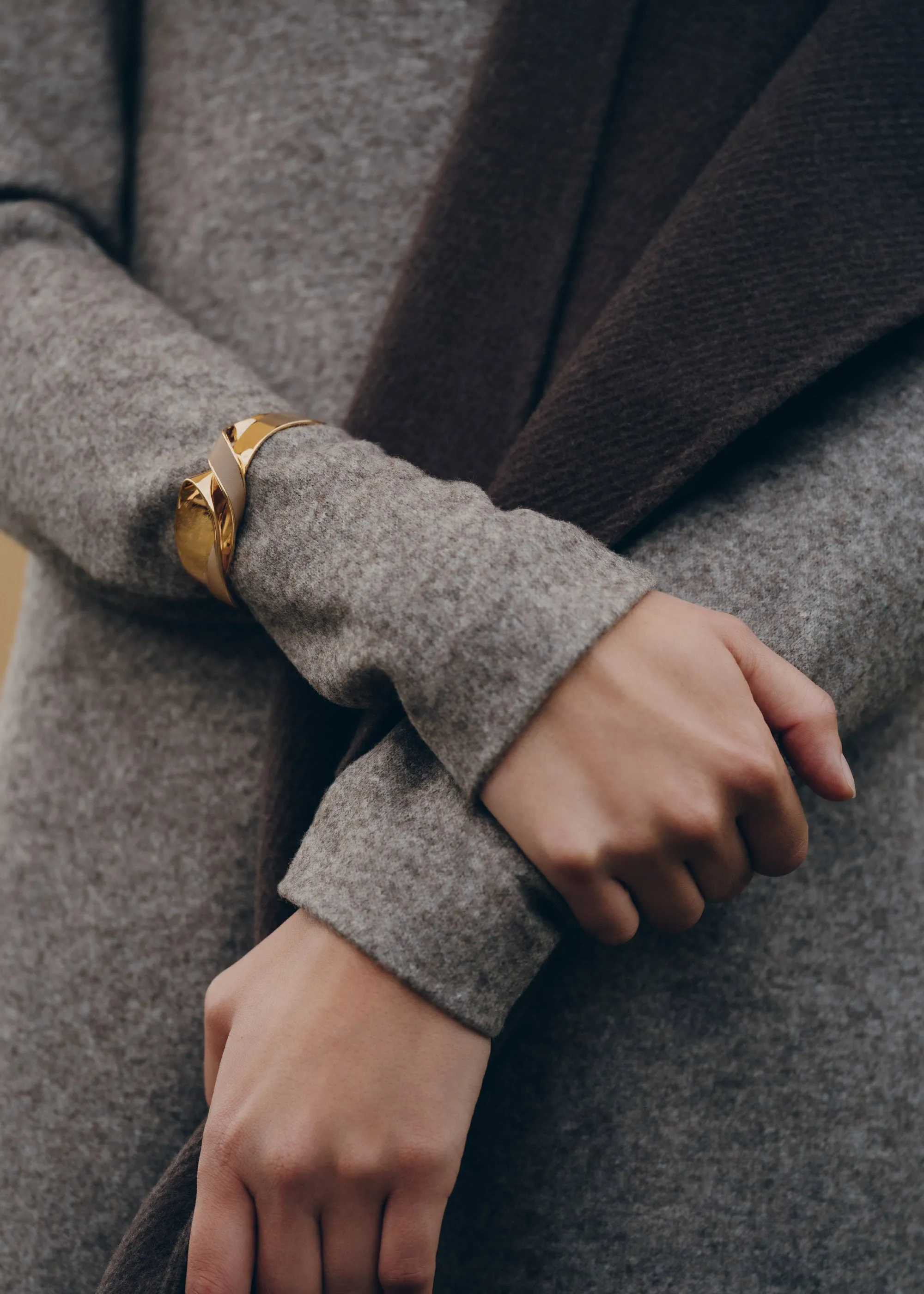 Éole Cuff - Taupe Leather sold by Polene product image thumbnail 4