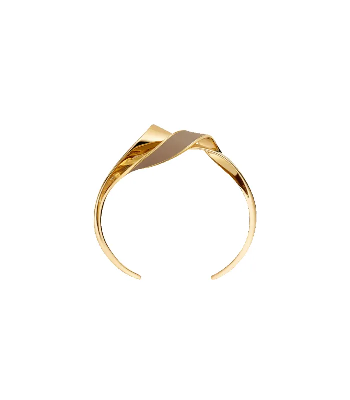 Éole Cuff - Taupe Leather made by Polene
