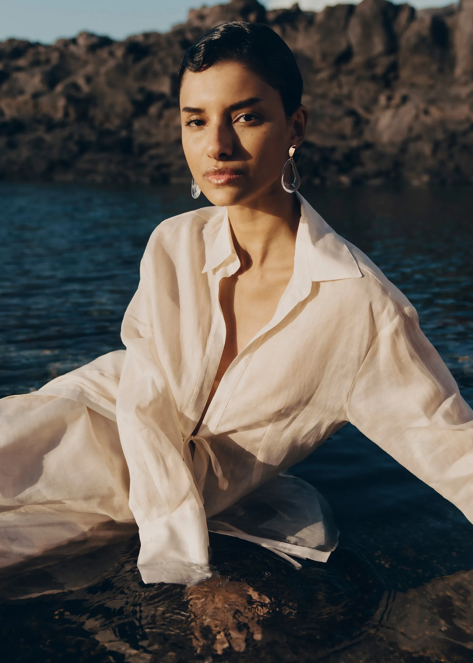 Naé Drop Earrings - Glass sold by Polene product image thumbnail 2