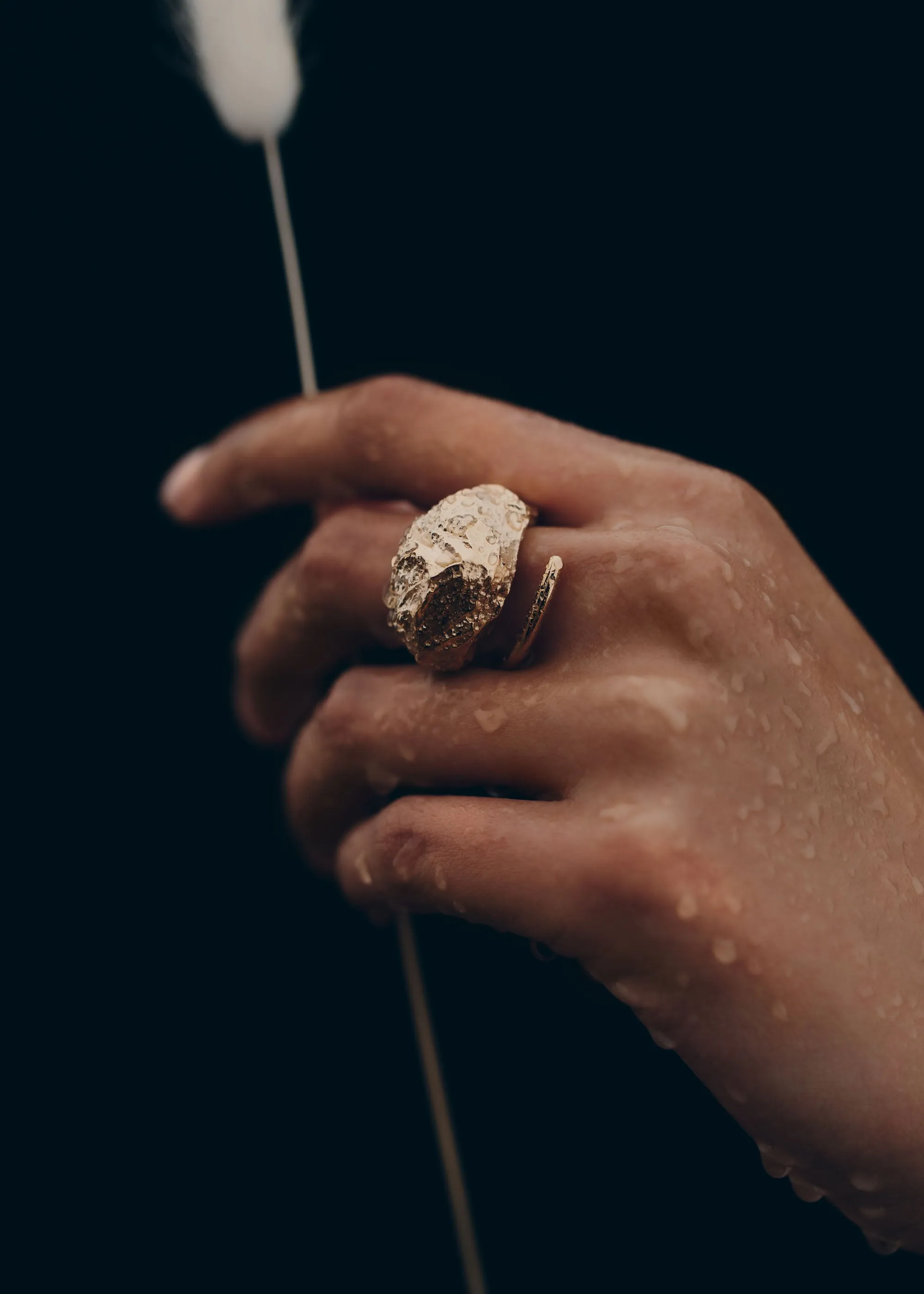 Eroz Ring - 24 carat gold gilded sold by Polène product image thumbnail 3