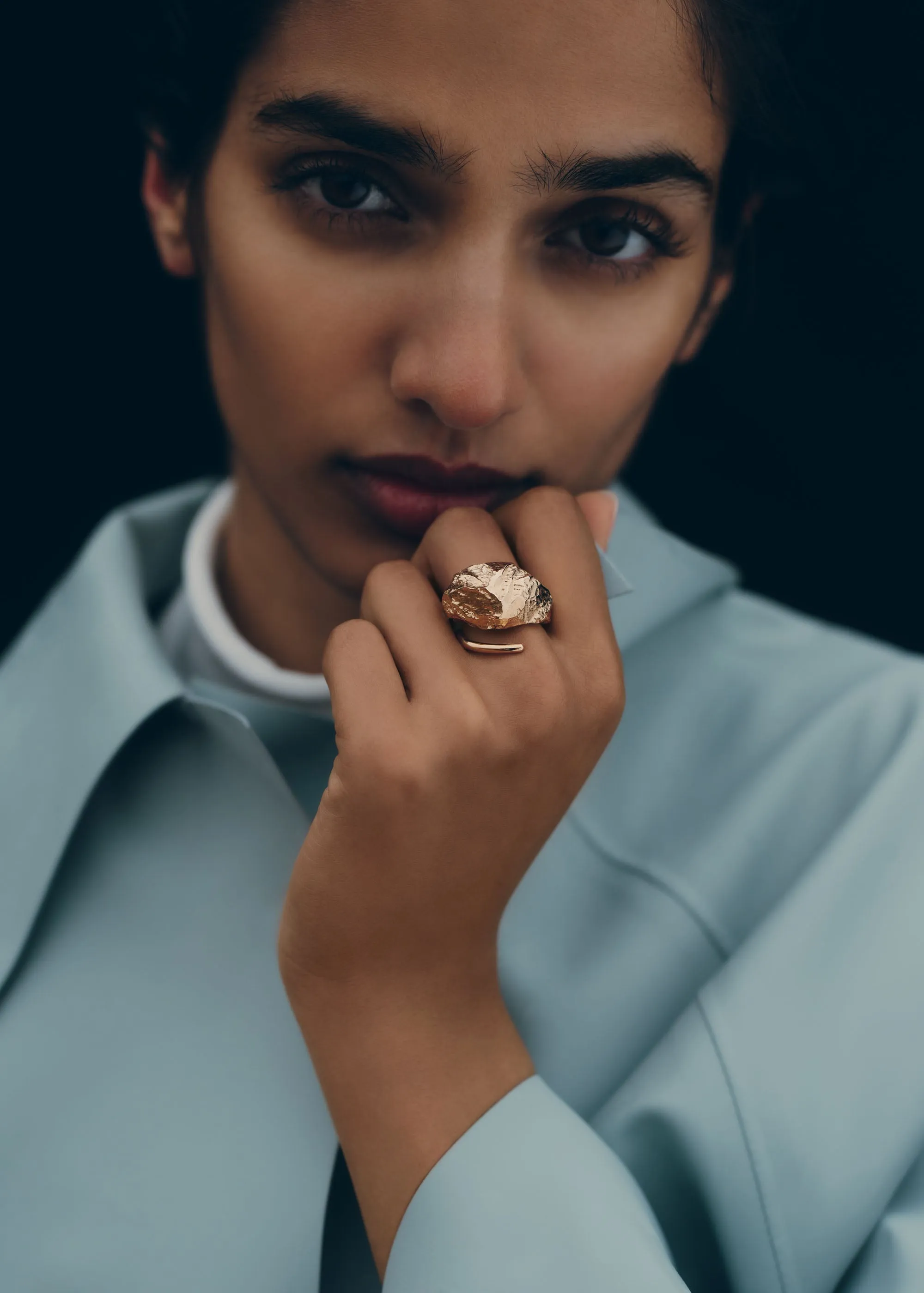 Eroz Ring - 24 carat gold gilded sold by Polène product image thumbnail 4