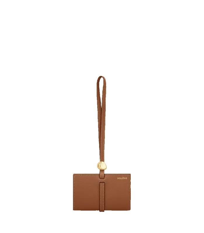 Kayé Card Holder - Textured Duo Camel made by Polène